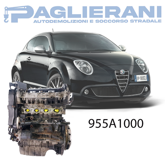 Motore 955A1000 Alfa Romeo MiTo Benzina 1400 135CV 99KW 2009-2013 15.000 KM