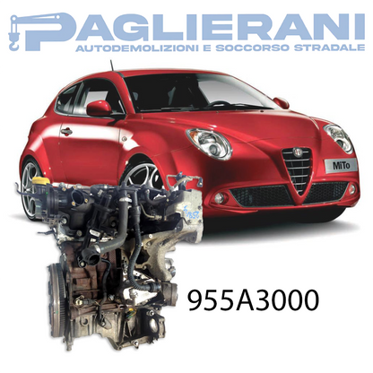 Engine 955A3000 Alfa Romeo MiTo 955 2008-2020 1600 [1.6] Diesel Multijet Euro5 88KW 120HP 150.000 KM