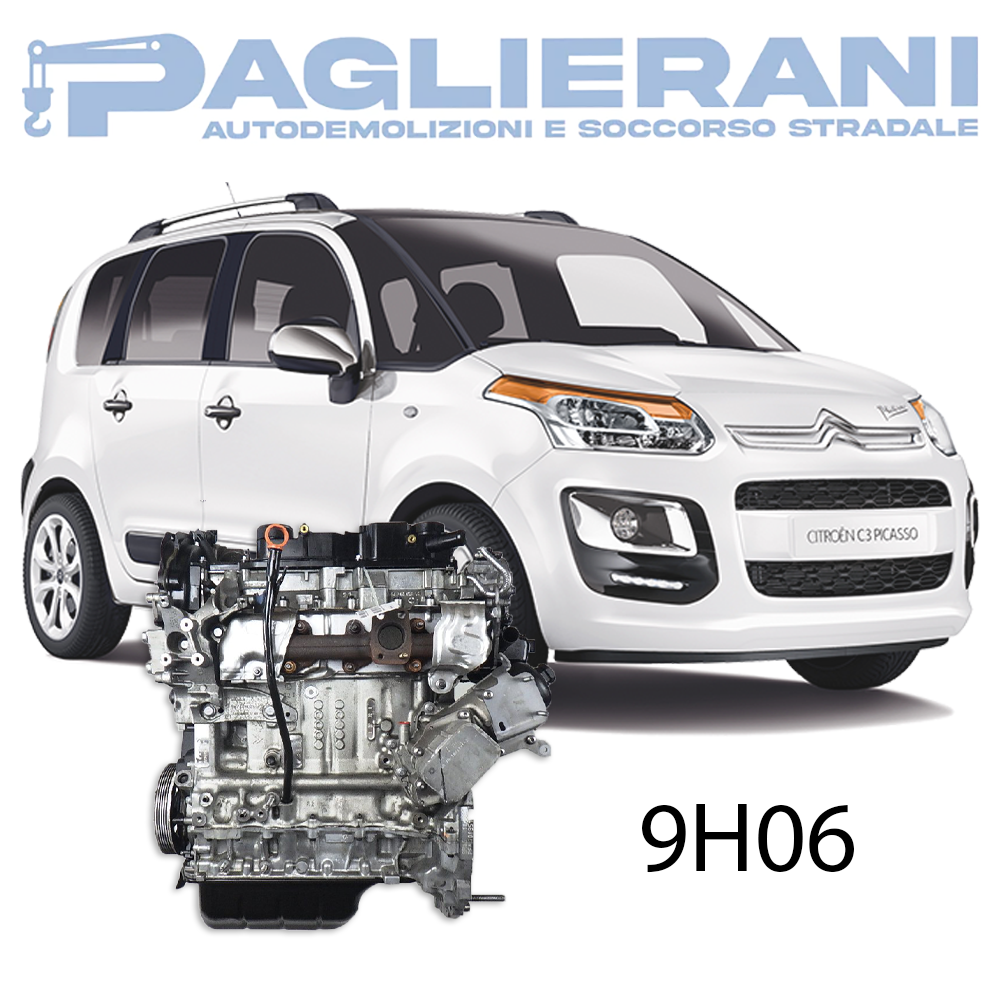 Motore 9H06 Citroen C3 Picasso 2014 Diesel 1600 [1.6] 68KW 90CV 160.000 KM