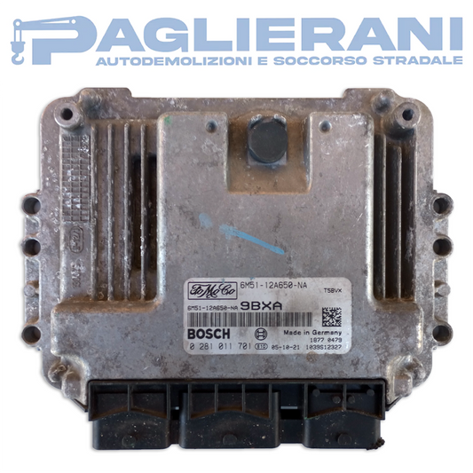 Centralina BOSCH ECU Motore Ford Focus MK2 2004-2011 9BXA 6M51-12A650-NA (0281011701)