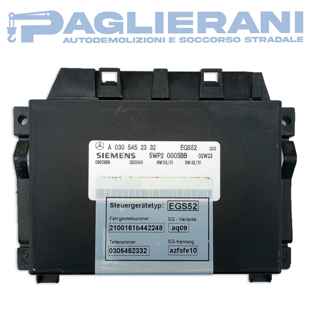 Siemens Gearbox Control Unit Mercedes-Benz E W210 1995-2002 5WP2 0005BB EGS52 (A0305452332)