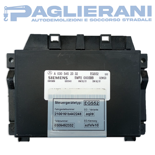 Centralina Scatola Del Cambio Siemens Mercedes-Benz E W210 1995-2002 5WP2 0005BB EGS52 (A0305452332)