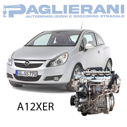 Engine A12XER Opel Corsa D 2009-2018 1200 [1.2] Petrol 63KW 86HP 170.000 KM