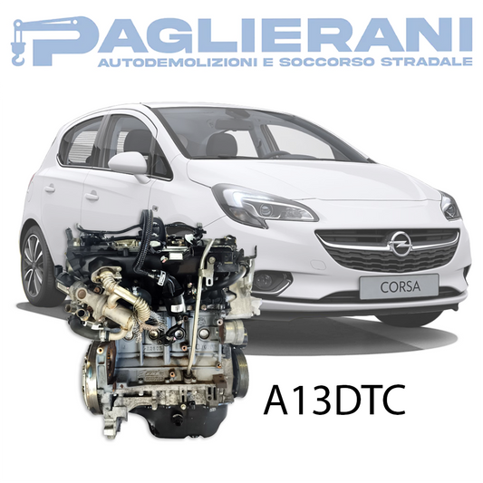 Motore A13DTC Opel Corsa D 2011 1300 [1.3] 55KW 75CV Diesel 170.000 KM