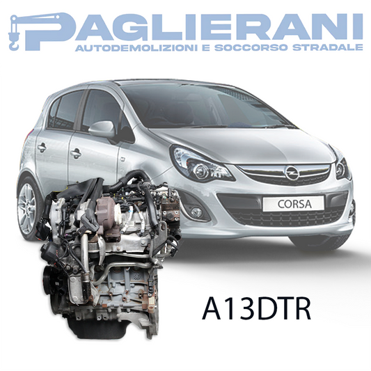 Motore A13DTR Opel Corsa D 2014 Euro5A 1300 [1.3] CDTI Diesel 70KW 95CV 150.000 KM