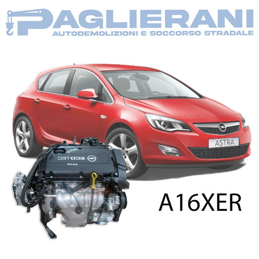 Motore A16XER Opel Astra J 2010-2015 Benzina 1600 [1.6] 85KW 115CV 16V 165.000 KM