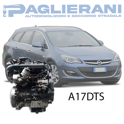 Engine A17DTS Opel Astra Sport Tourer 2010-2015 1700 [1.7] Turbo Diesel TB 81KW 110HP 152.000 KM