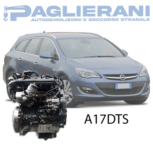 Motore A17DTS Opel Astra Sport Tourer 2010-2015 1700 [1.7] Turbo Diesel TB 81KW 110CV 152.000 KM