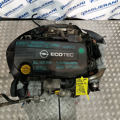 Engine A17DTS Opel Meriva B 2010-2013 1700 [1.7] Diesel 81KW 110HP 175.000 KM