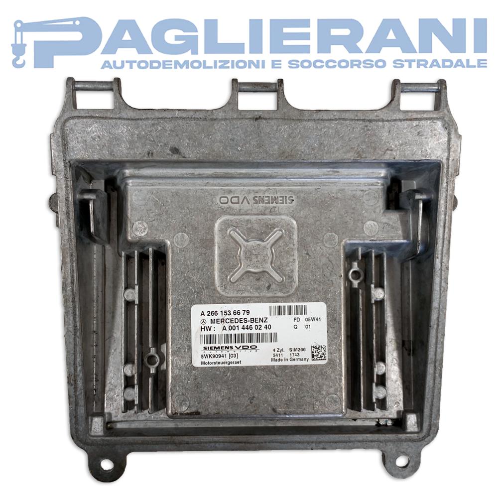 Centralina Motore ECU SiemensVDO Mercedes-Benz Classe B W245 2005-2011 A0014460240 5WK90941 (A2661536679)