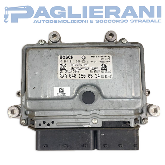 BOSCH ECU Engine Control Unit A6401500534 Mercedes-Benz (Ref. Code 0281014668)