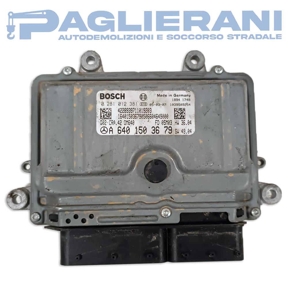 Centralina BOSCH ECU Motore Mercedes-Benz Classe A A6401503679 (Codice Rif. 0281012381)