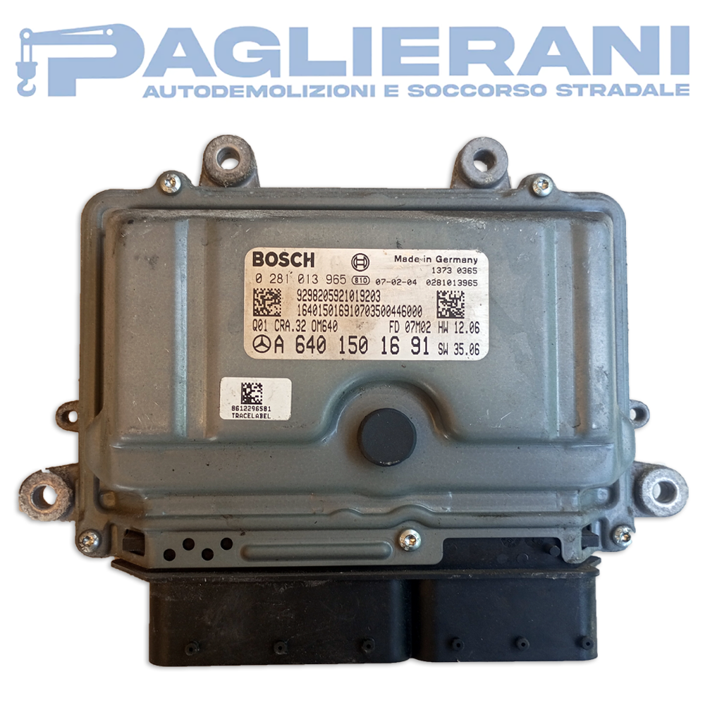 BOSCH ECU Engine Control Unit Mercedes-Benz Classe A W169 2004-2008 A6401501691 (0281013965)