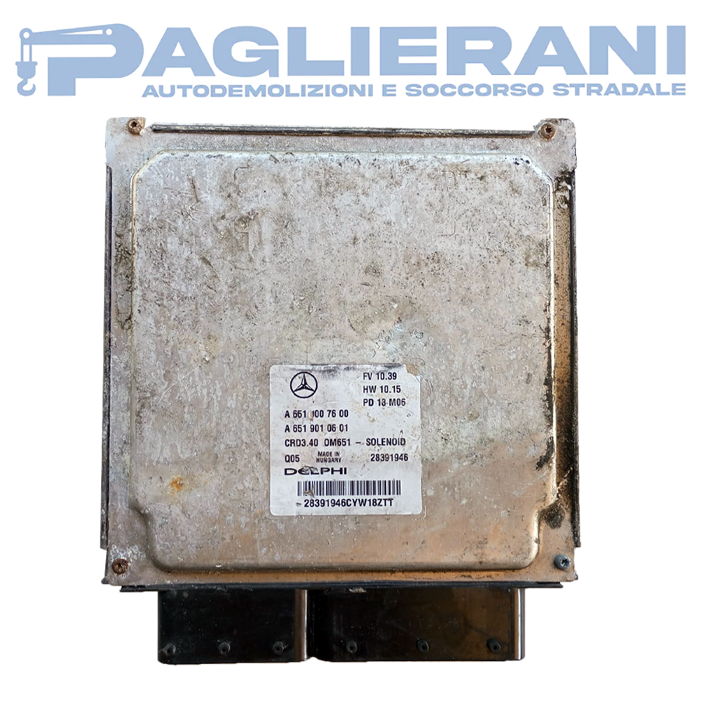 DELPHI ECU Engine Control Unit Mercedes-Benz B W246 2011-2018 A6510007600 (28391946)