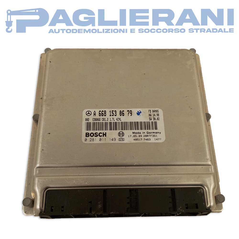 Centralina BOSCH ECU Motore Mercedes-Benz A6681530679 (Codice Rif. 0281011149)