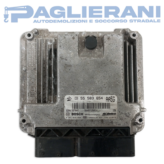 Centralina ECU Motore BOSCH ACDelco Opel Astra J 2009-2015 E59 55583654 AA5G (0281018454)