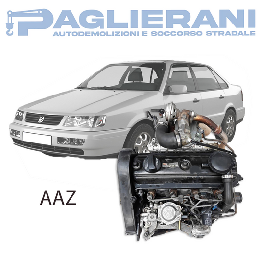 Motore AAZ Volkswagen Passat 1991-1997 Diesel 1900 [1.9] 75CV 55KW 200.000 KM