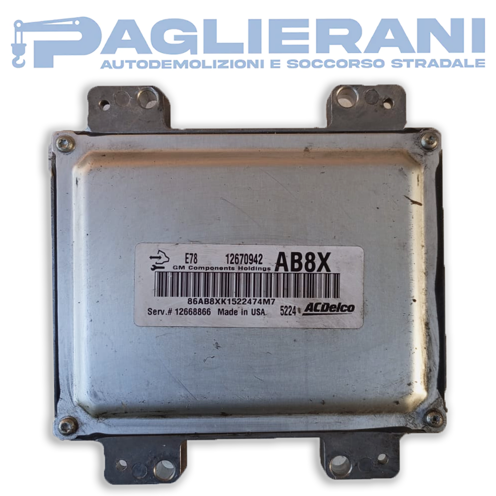 Centralina ECU ACDelco Opel AB8X (Codice Rif. 12670942)