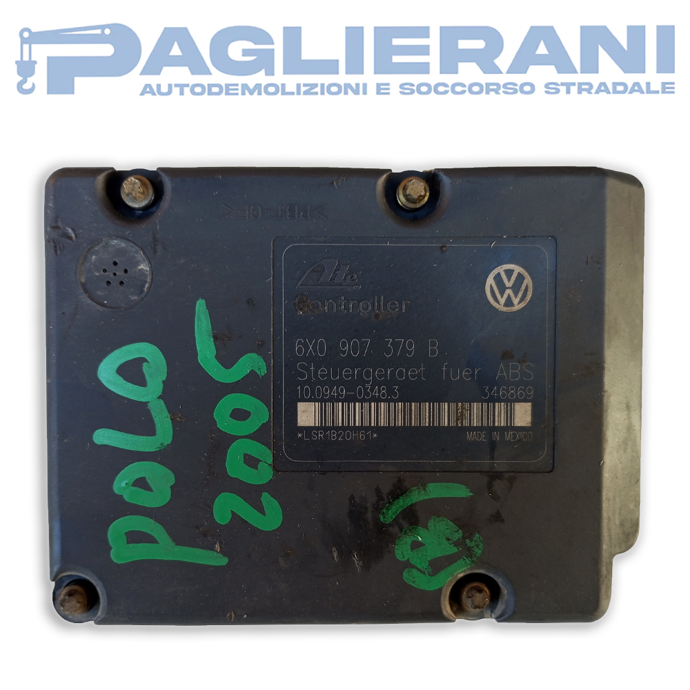 Centralina ATE Pompa ABS VW Polo 2005 (Codice Rif. 6X0907379B)