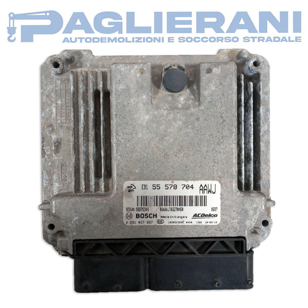 Centralina BOSCH ACDelco ECU Motore Opel Meriva 2010-2014 E91 55578704 AAWJ (0281017587)
