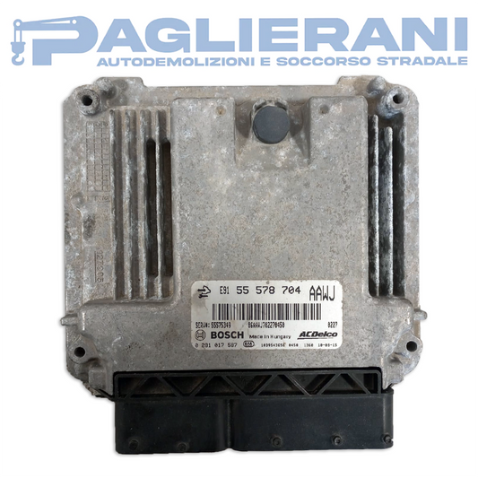 Centralina BOSCH ACDelco ECU Motore Opel Meriva 2010-2014 E91 55578704 AAWJ (0281017587)