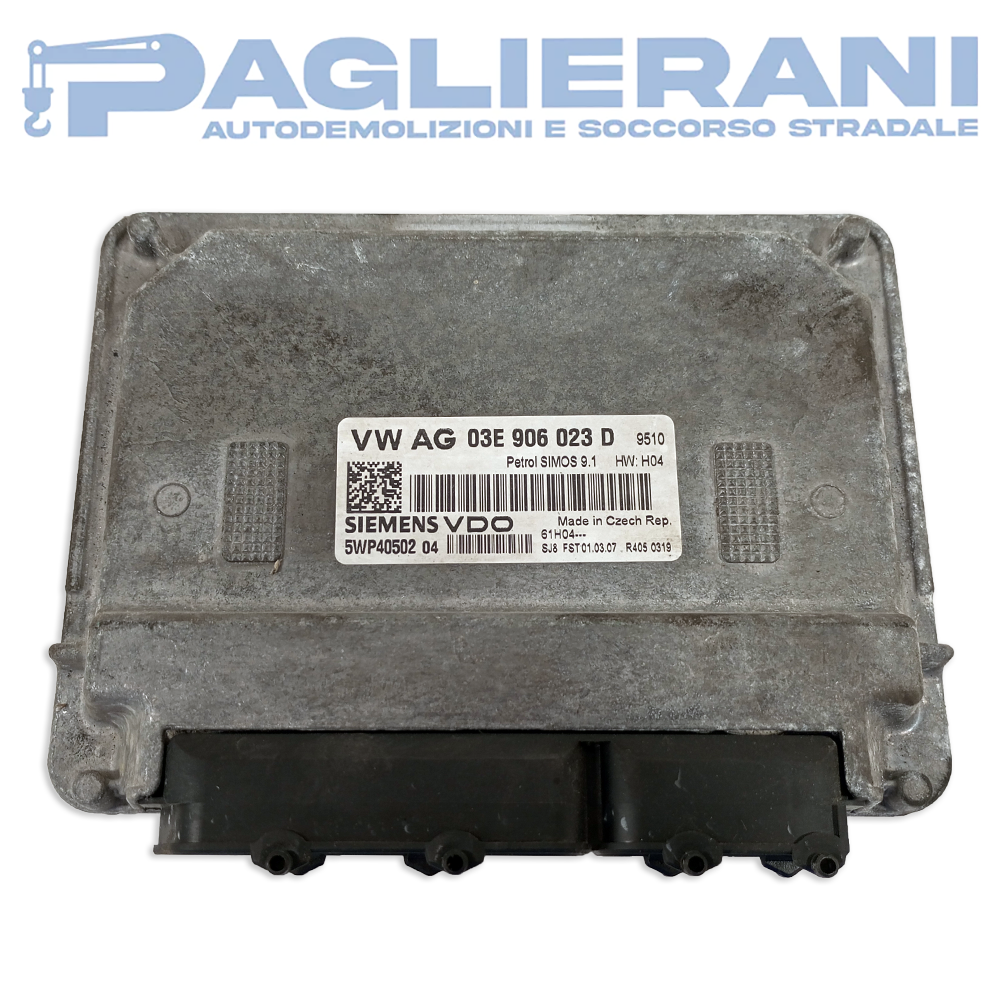 Centralina Siemens VDO ECU Motore VW Polo 5WP4050204 (Codice Rif. AG 03E906023D)