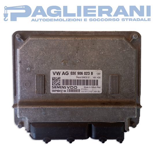 Continental ECU Engine Control Unit VW AG 03E906023B (Ref. Code 5WP4041204)