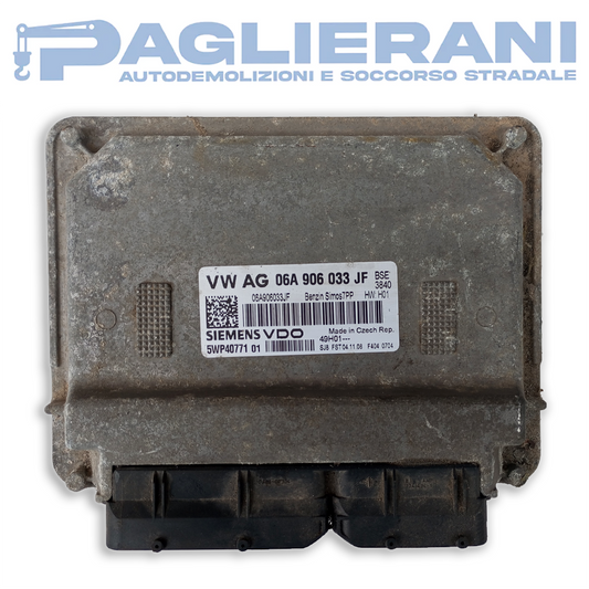 Centralina Siemens VDO ECU Motore Volkswagen Golf VI (Codice Rif. AG 06A906033JF)