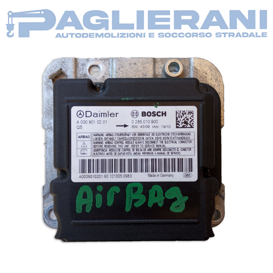 BOSCH Airbag Control Unit Mercedes-Benz Vito 2006-2010 A0009010201 (0285010900)
