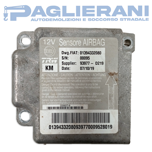 Centralina Sensore Airbag TRW FIAT Ducato 2006-2012 (01394332080)