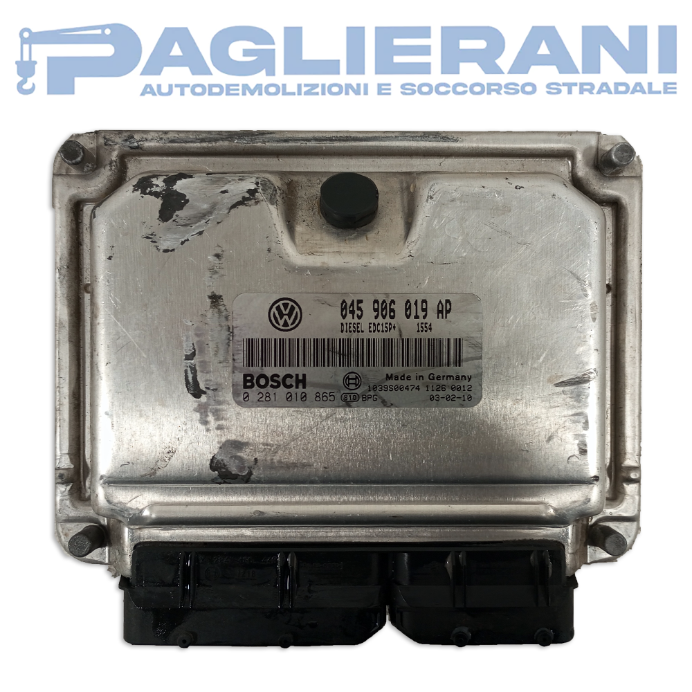 Centralina BOSCH ECU Motore VW Polo 9N 045906019 AP (Codice Rif. 0281010865)