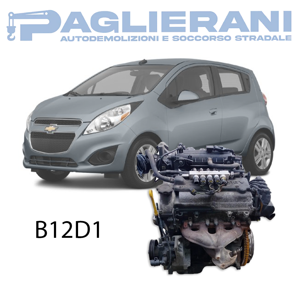 Motore B12D1 Chevrolet Spark M300 2008-2014 1200 [1.2] Benzina/GPL 55KW 75CV 165.000 KM