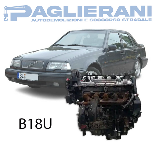 Motore B18U Volvo 460 Benzina 1800 90CV 66KW 1990-1996 200.000 KM