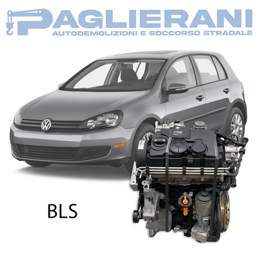 Motore BLS Volkswagen Golf 2005-2010 Diesel 1900 [1.9] TDI 105CV 77KW 185.000 KM