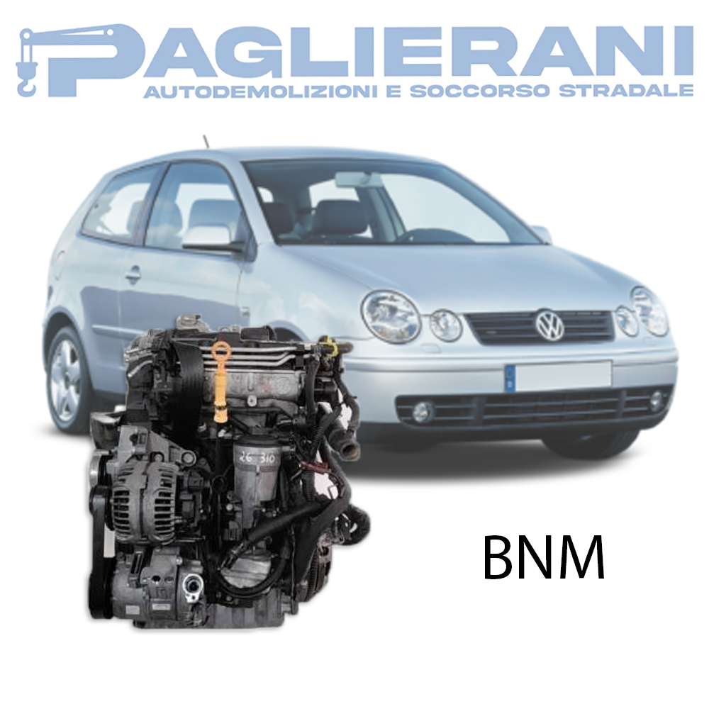 Motore BNM Volkswagen Polo 2005-2010 1400 [1.4] Diesel 3 Cilindri 51KW 70CV 140.000 KM