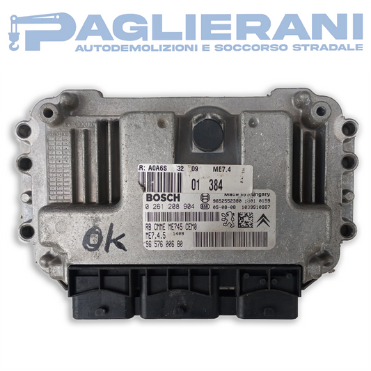 Centralina BOSCH ECU Motore Peugeot 1007 (Codice Rif. 0261208904)