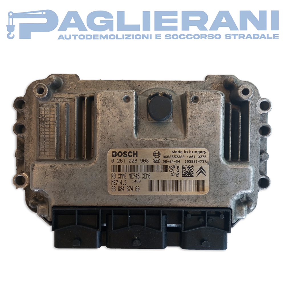 BOSCH ECU Renault Engine Control Unit CITROEN XSARA PICASSO 9662467480 (Ref. Code 0261208908)