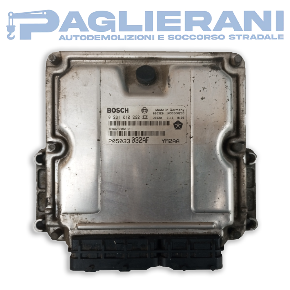 Centralina BOSCH ECU Motore Chrysler P05033 032AF YM2AA (Codice Rif. 0281010292)