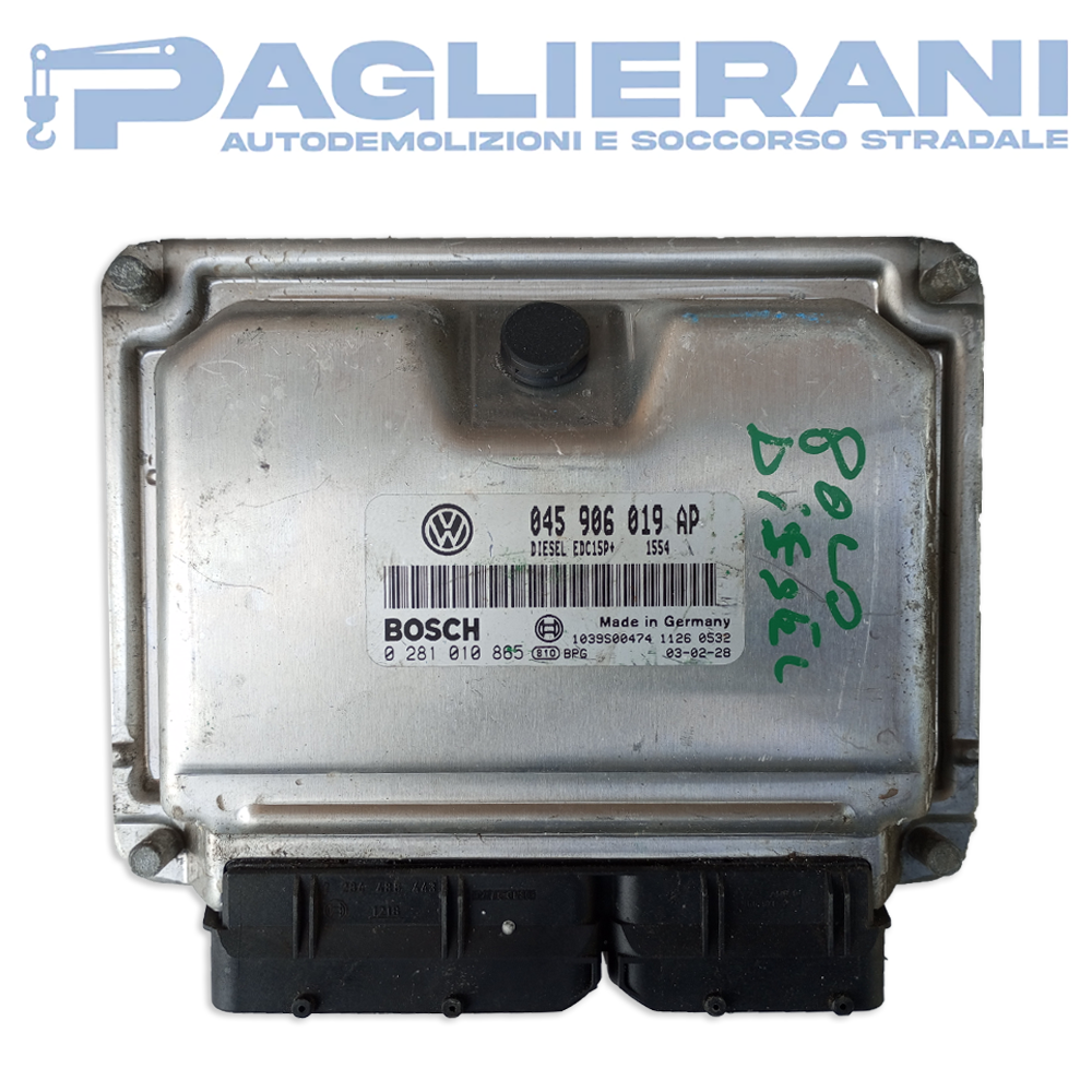 BOSCH ECU Engine Control Unit VW Polo 045906019BF (Ref. Code 0281010865)