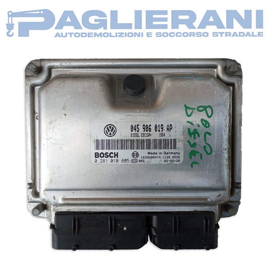 Centralina BOSCH ECU Motore VW Polo 045906019BF (Codice Rif. 0281010865)