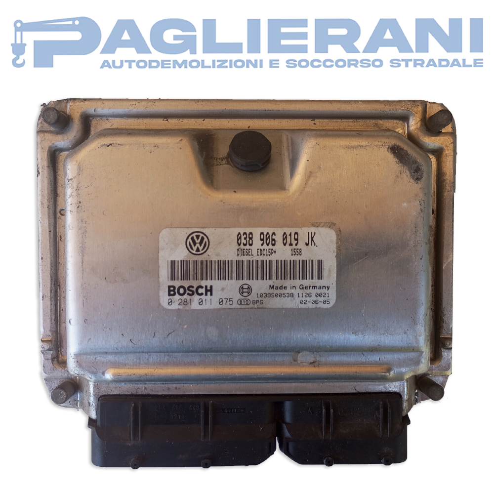 Centralina BOSCH ECU Motore VW Polo 038906019JK (Codice Rif. 0281011075)