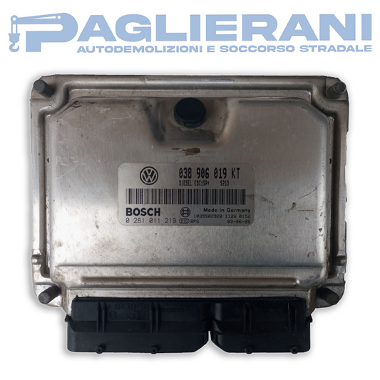 Centralina BOSCH ECU Motore Seat Cordoba 0281011219 (Codice Rif. 038906019KT)