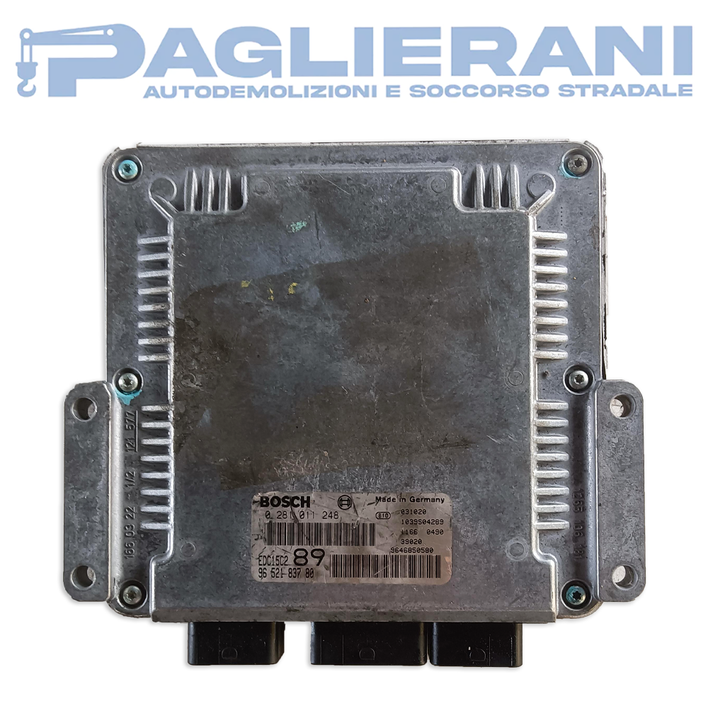 Centralina BOSCH ECU Motore Peugeot 307 0281011248 (Codice Rif. EDC15C2 89)