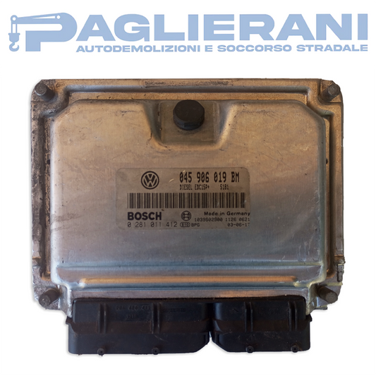 Centralina BOSCH ECU Motore 0281011412 (Codice Rif. 045906019BM)