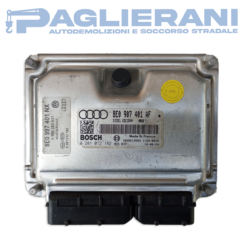 Centralina BOSCH ECU Motore Audi A4 Avant 8E0907401AF (Codice Rif. 0281012142)