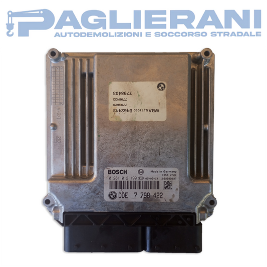 Centralina BOSCH ECU Motore BMW DDE 7798422 (Codice Rif. 0281012190)