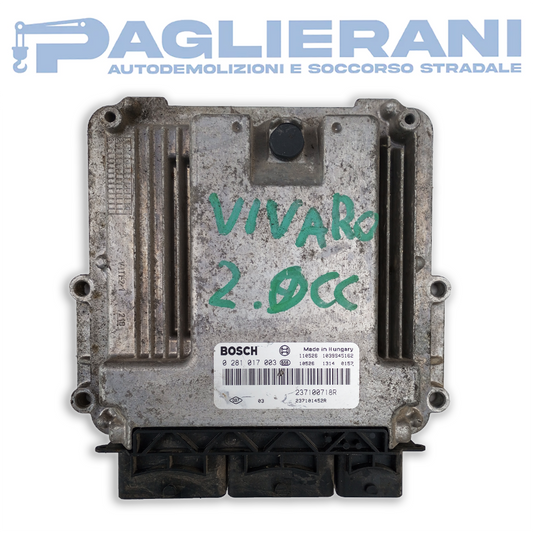 Centralina BOSCH ECU Motore Opel Vivaro 2.0 (Codice Rif. 0281017003)