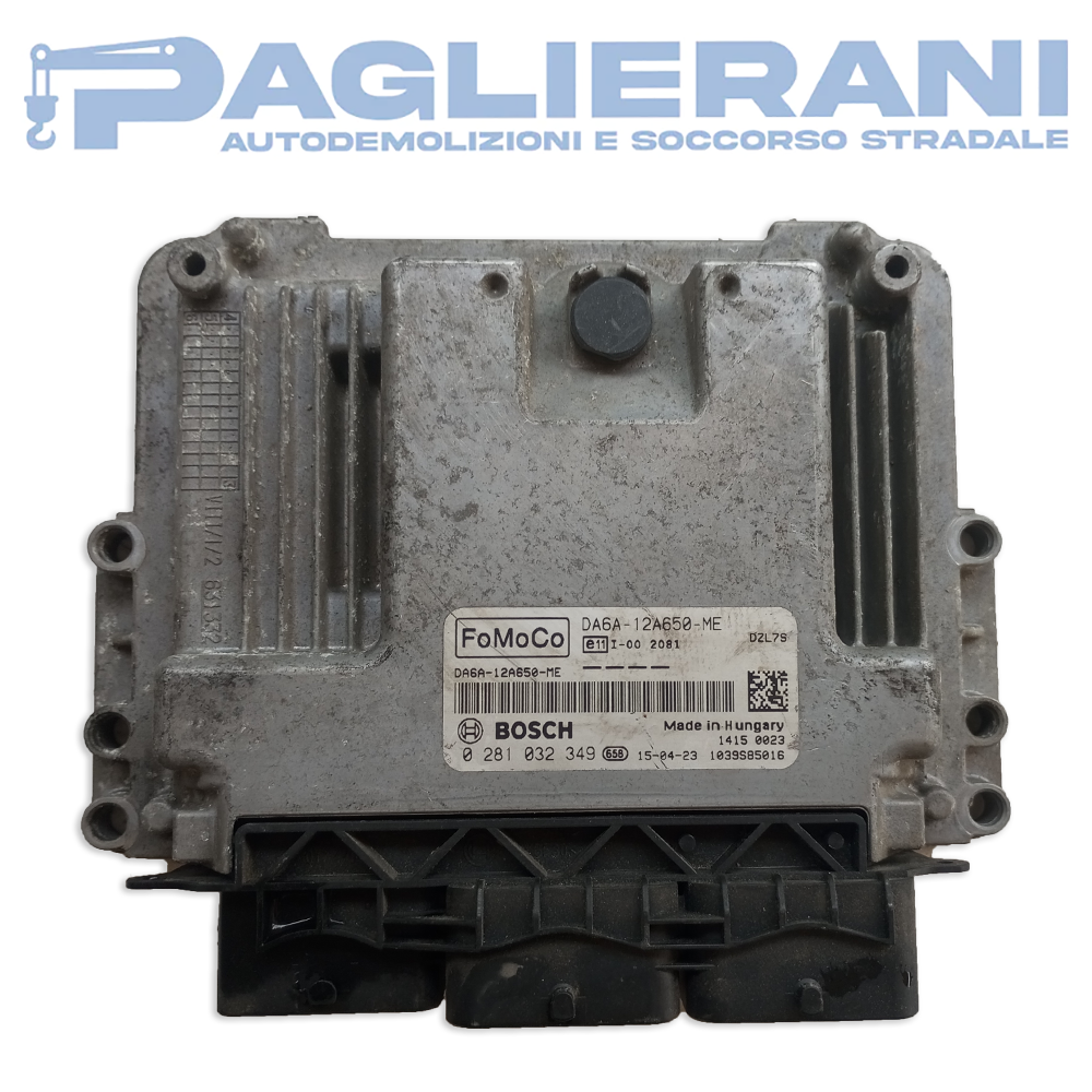 Centralina ECU Motore BOSCH Ford Fiesta 2017-2023 DA6A-12A650-ME (0281032349)