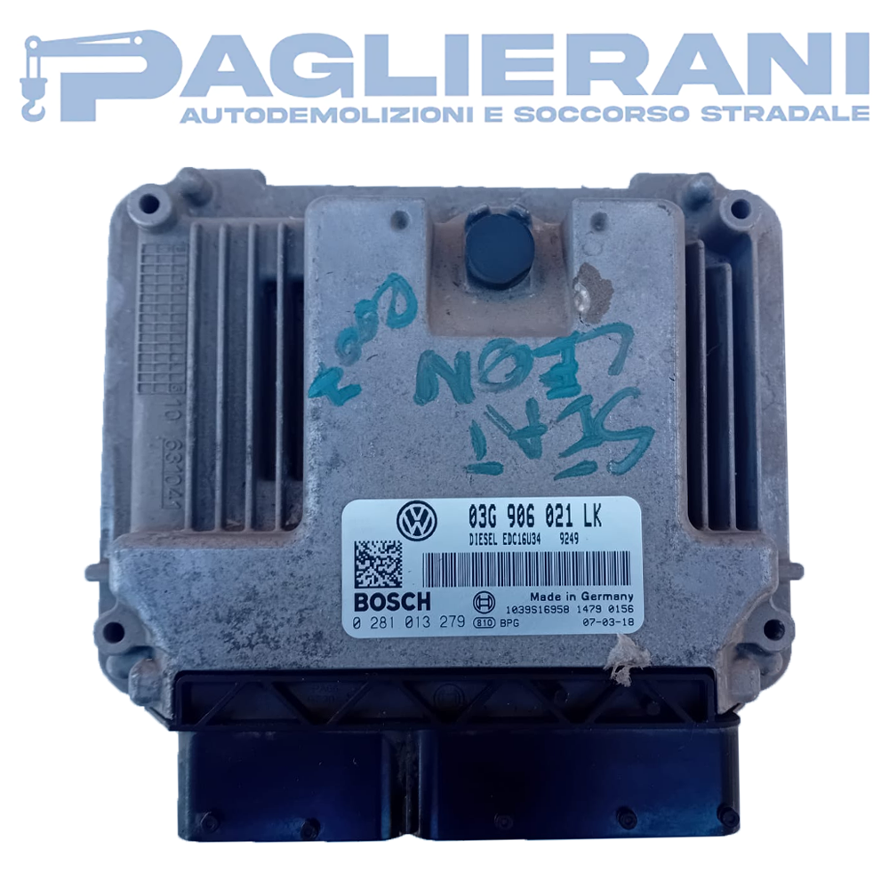 Centralina BOSCH ECU Motore Seat Leon (Codice Rif. 03G906021LK)