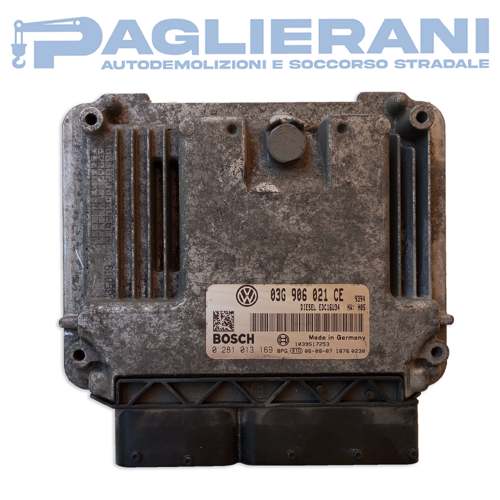 Centralina BOSCH ECU Motore Volkswagen 03G906021CE (Codice Rif. 0281013169)